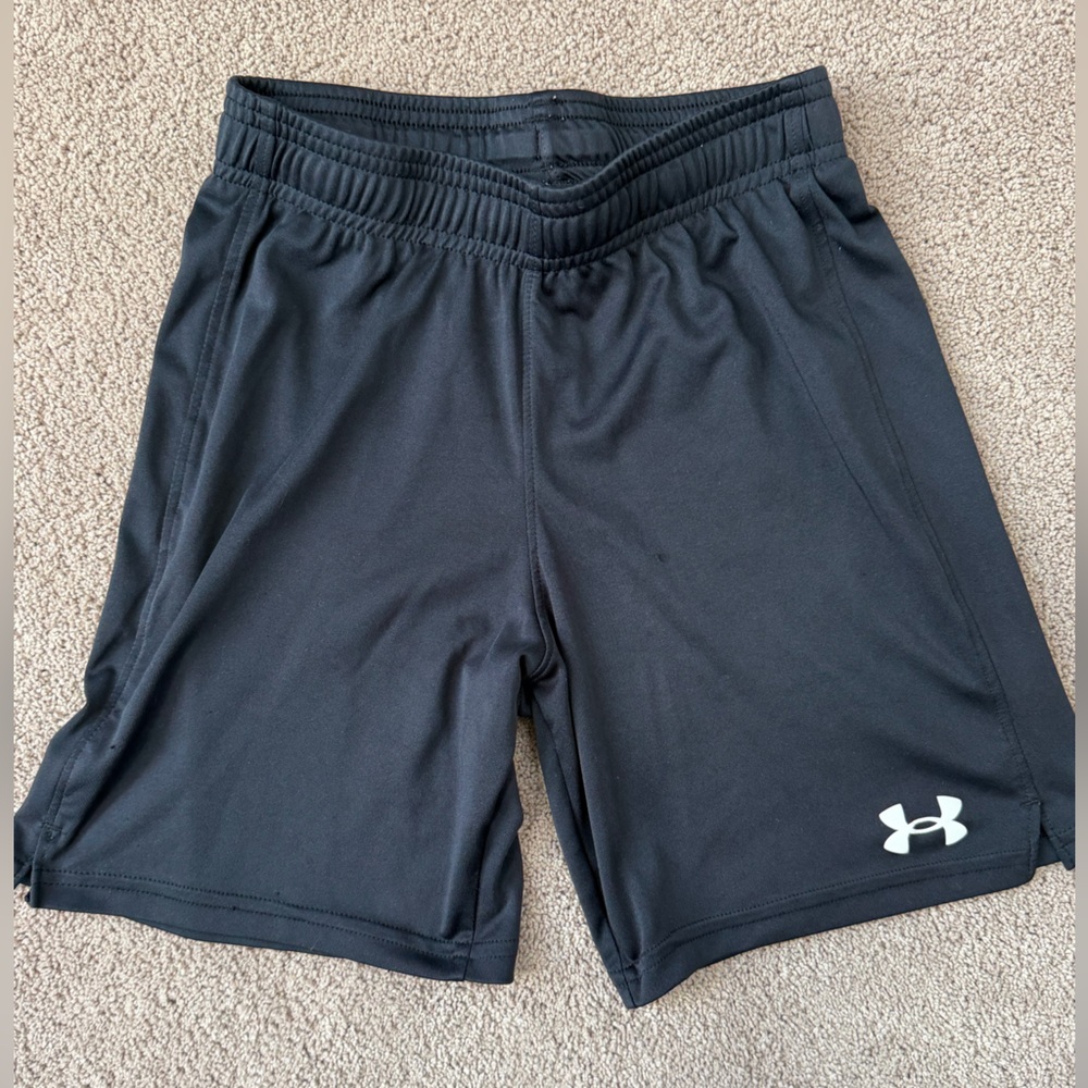 Under Armour Boy's Athletic Black Shorts